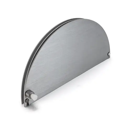 FHC HRT723A Half-Round Ticket Window - 10" x 5" - Satin Anodized