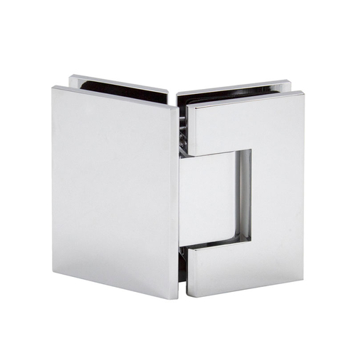 Jr Glendale 135 Degree Glass-to-Glass Hinge for 1/4" Glass - Polished Chrome