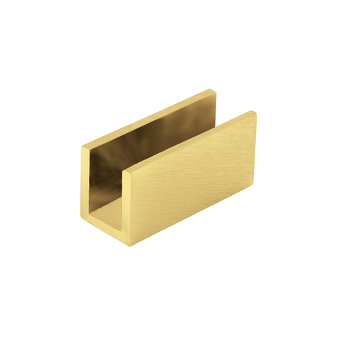 Glass Clip for 1/2" Glass - Satin Brass