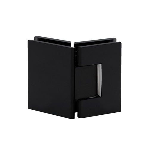 Jr Glendale 135 Degree Glass-to-Glass Hinge for 1/4" Glass - Matte Black