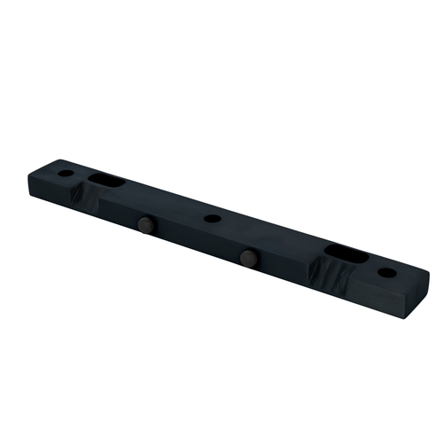 Double Door Manual Strike Stop Kit For Panic Handles - Matte Black