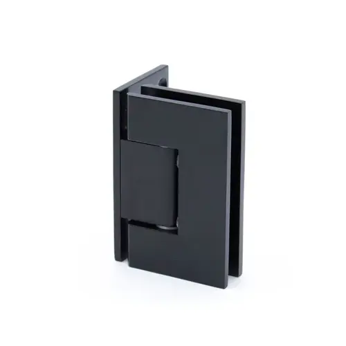 FHC JRGLEN05MB Jr Glendale 5 Degree Positive Wall Mount Hinge Full Offset Back Plate 1/4" Glass - Matte Black