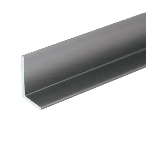 Aluminum L-Angle Extrusion Brite Anodized 144" Length