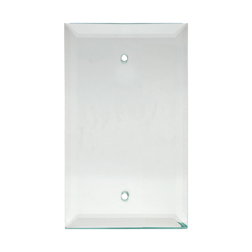 3-1/2" x 5-1/4" Blank Clear Glass Mirror Plate