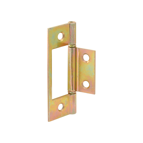 Bi-Fold Door Hinges - Non-Mortise Style - Brass Plated - pack of 2