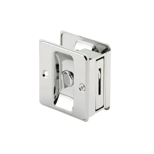 Pocket Door Privacy Lock With Pull - Replace Old Or Damaged Pocket Door Locks Quickly And Easily - Chrome