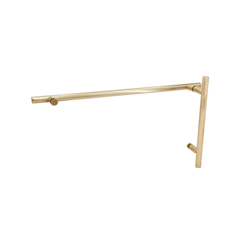 8" x 18" Ladder Pull/Towel Bar Combo - Satin Brass