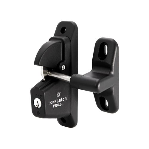 Lokklatch Self Closing Security Latch - Black