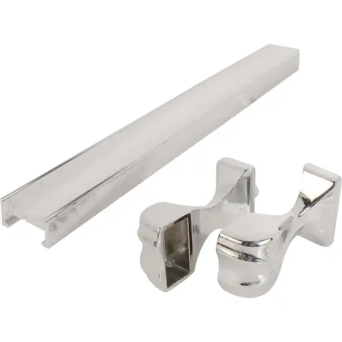 Towel Shower Bar & Bracket - 32" Chrome