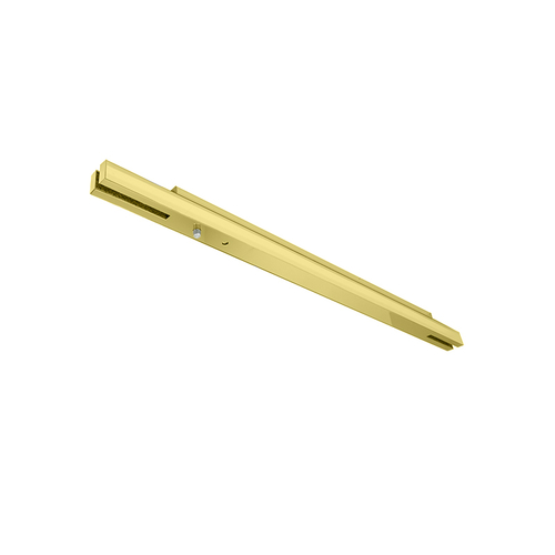 1-7/8" x 1-5/8" x 36" Narrow Width Floating Header 3/4" Glass - Single Door - Polished Brass