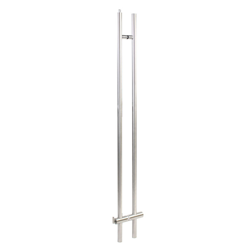 Top Locking Ladder Pulls - 60" Brushed Stainless