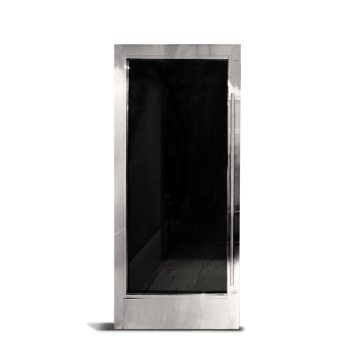 FHC LUX300BSC LUXE 300 Series Custom Single Door - 3-13/16" Stile - Brushed Stainless