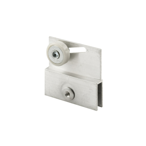 Frameless Sliding Shower Door Top Bracket - 3/4" - Flat Plastic Wheel - Steel Ball Bearings - pack of 2