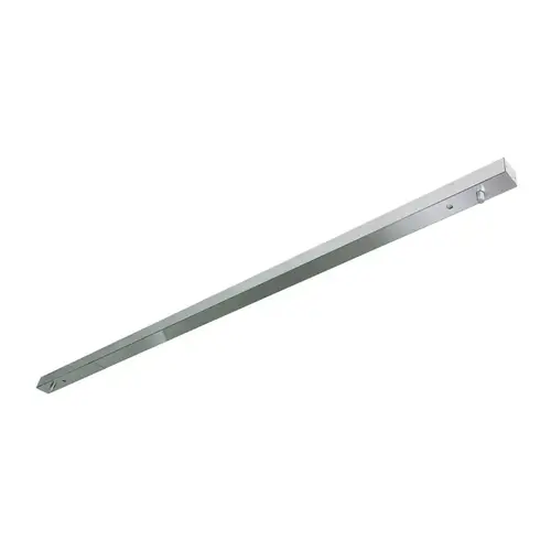 2-1/8" x 1-5/8" x 72" Stock - Narrow Width Double Header - 5/8" Glass - Brushed Stainless