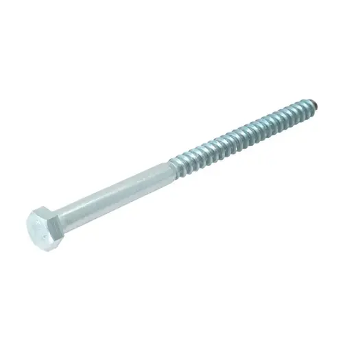 3/8" x 6" Hex Head Lag Bolt - Zinc - pack of 100