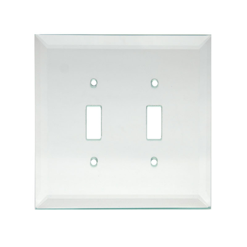 Clear Double Toggle Glass Mirror Plate