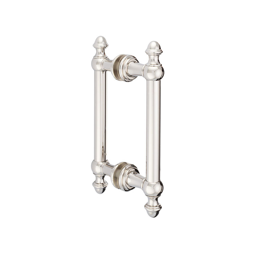 Noble Series 8" Back-to-Back Pull - Polished Nickel