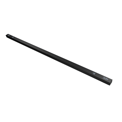 2-1/8" x 1-5/8" x 72" Stock - Narrow Width Double Header - 3/4" Glass - Dark Bronze Anodized