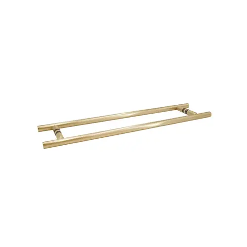 FHC LHTB18X18SB 18" x 18" Ladder Pull/Towel Bar Combo - Satin Brass