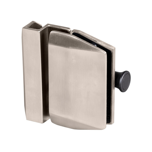 Polaris 90 Degree Gate Latch Glass to Glass with Side Pull Magnetic Latch - Brushed Stainless