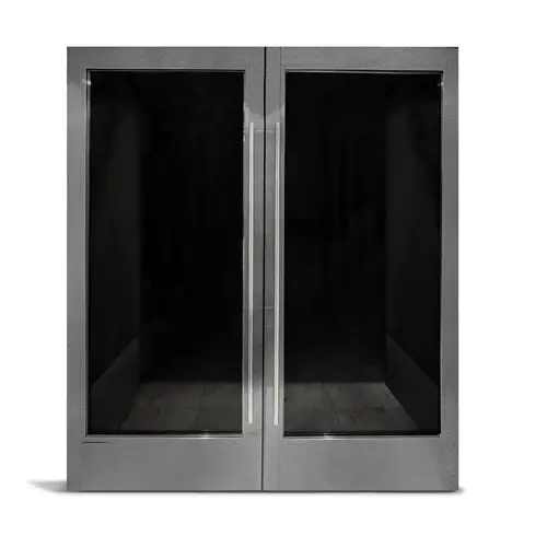 FHC LUX320PTC LUXE 300 Series Custom Pair of Doors - 3-13/16" Stile - Powder Coat Finish