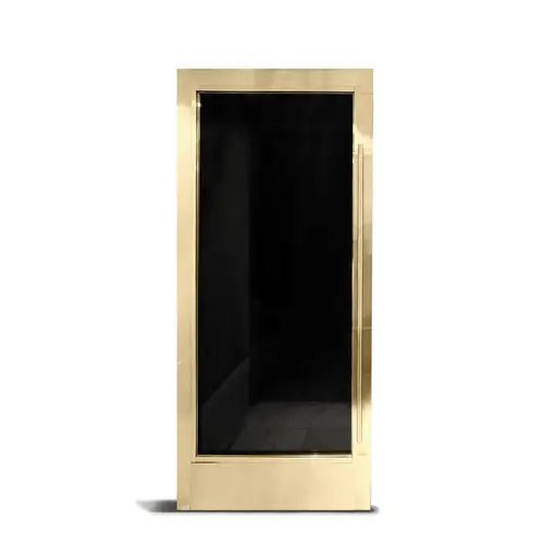 FHC LUX300PBC LUXE 300 Series Custom Single Door - 3-13/16" Stile - Polished Brass