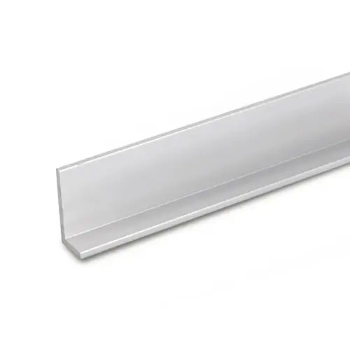 Aluminum L-Angle Extrusion - .938 Back .313 Leg .0625 Wall Thickness - Brite Anodized  72" Length