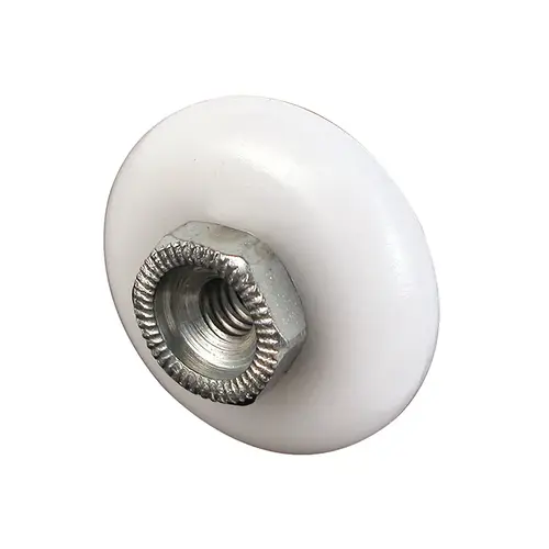 Tub Enclosure Round Roller - 3/4" - White - pack of 2