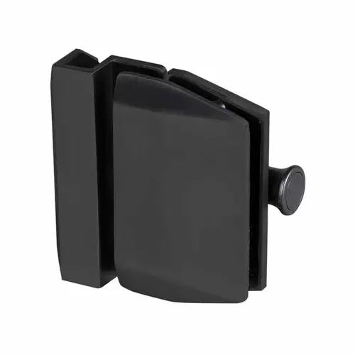 Polaris 90 Degree Glass-to-Glass Gate Latch With Side Pull Magnetic Latch Matte Black