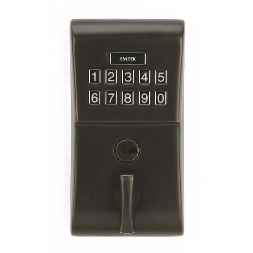 Emtek E1020US10B Modern Electronic Keypad Deadbolt Oil Rubbed Bronze Finish