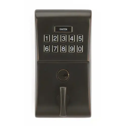 Modern Electronic Keypad Deadbolt Oil Rubbed Bronze Finish