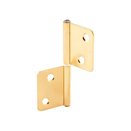 Bi-Fold Door Hinges - Non-Mortise Style - Brass Plated (1 Pair)