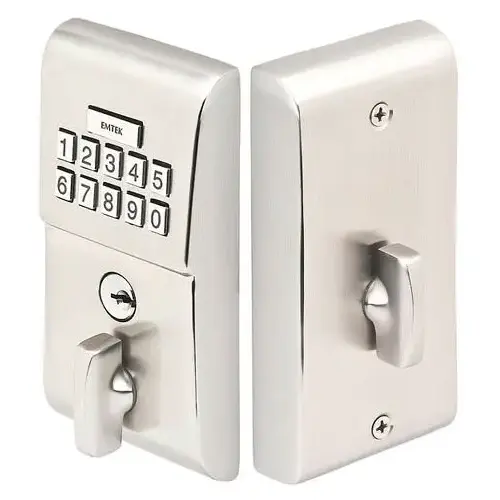 Modern Electronic Keypad Deadbolt Satin Nickel Finish