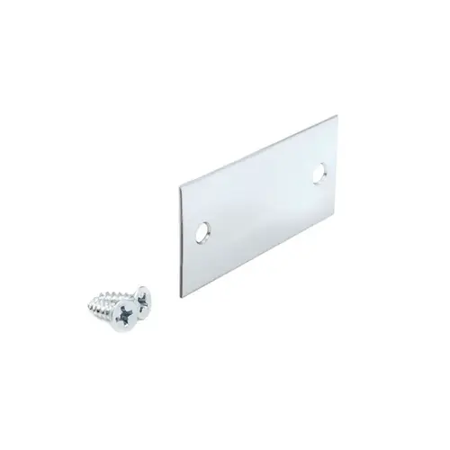 End Cap for 3/4" Glass Narrow Shallow U-Channel - Polished Stainless