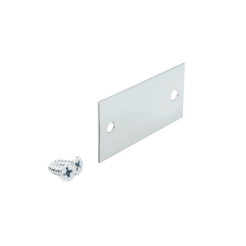 End Cap for 3/4" Glass Narrow Shallow U-Channel - Satin Anodized