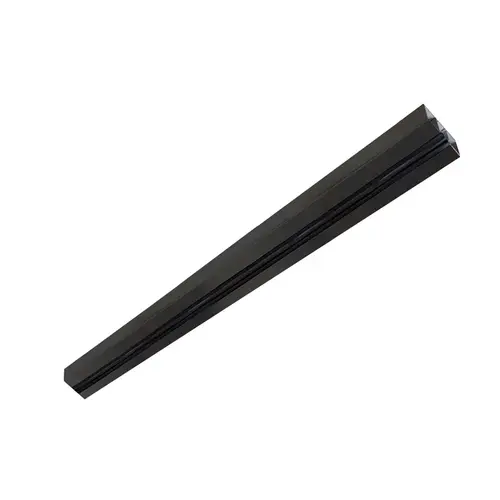 1-3/4" x 4-1/2" Pocket Header Custom Length - 1/2" Glass - Matte Black