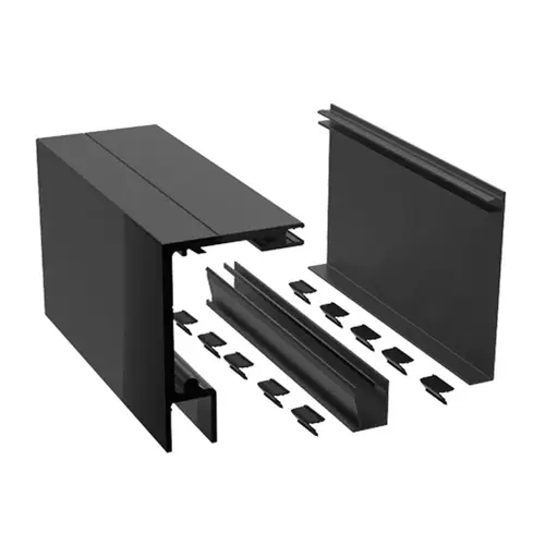 Replacement Extrusion Kit for FHC Compact 160/161 Top Hung Sliders 144" Length - Matte Black