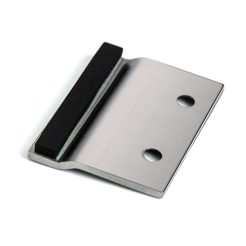 Single Door Stop for Narrow Width Header - Polished Stainless