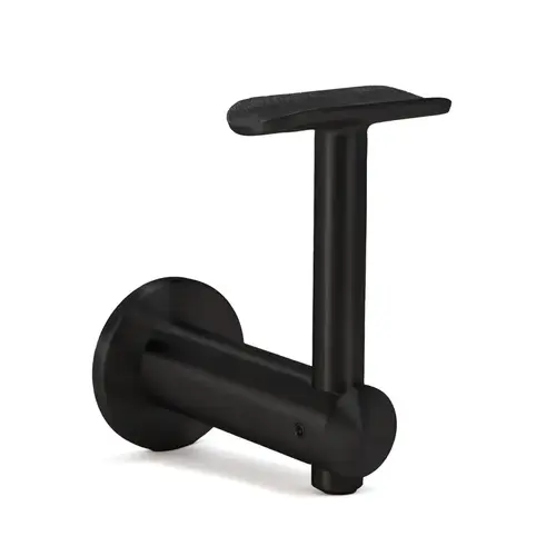 Wall Mounted Bracket - Fixed Saddle and Adjustable Height - Matte Black