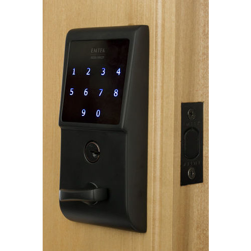 Emtouch Electronic Touchscreen Deadbolt Flat Black Finish