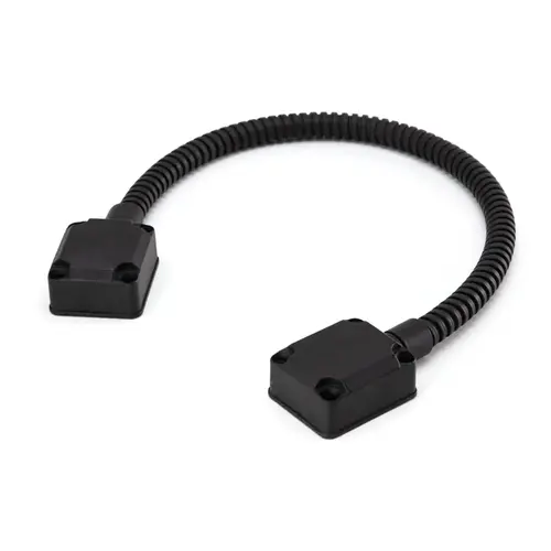 Armored Surface Applied Wire Door Loop - Black