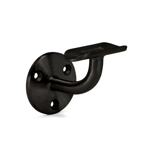 Wall Mount Bracket - With Sweep and Fixed Saddle - Matte Black