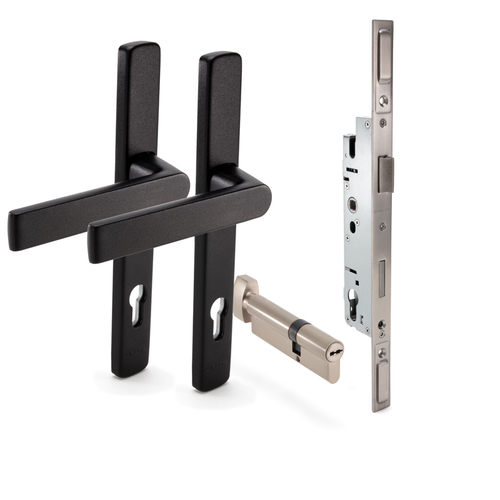 FHC G52L0CKS1K1TMB G52 Mortise Handle Kit Swing-In - Matte Black