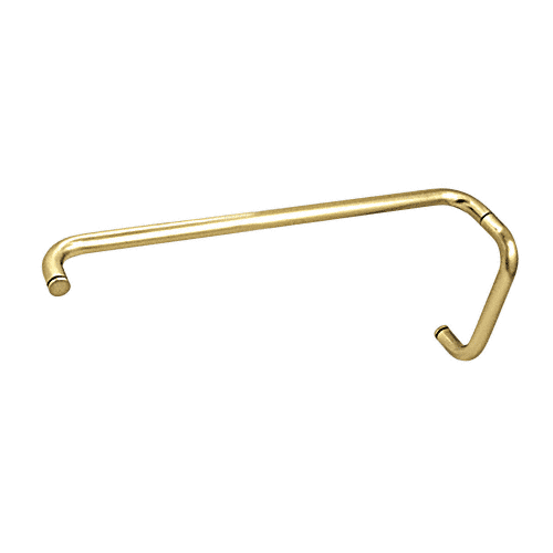 Polished Brass 8" Pull Handle and 22" Towel Bar BM Series Combination Without Metal Washers