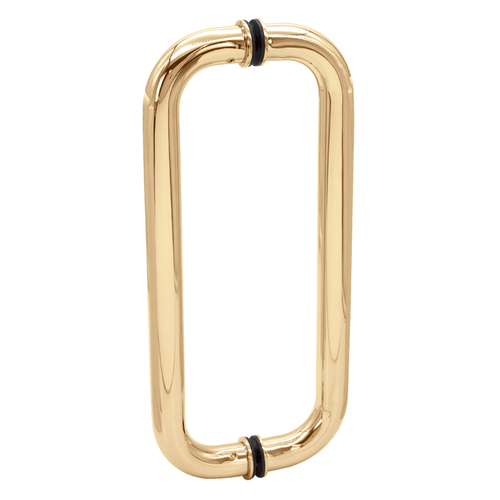 12" Pull- 1" Back to Back Pull Handles - Polished Brass