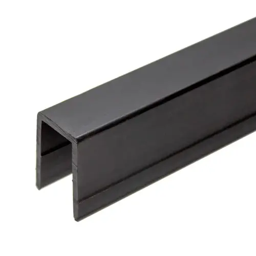 3/4" Glass Protective Black Vinyl Insert - 120" Length