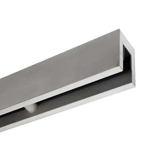 Custom Fabricated Smoke Baffle for 3/4" Glass - Brushed Stainless