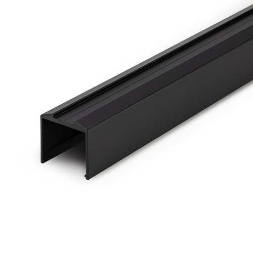 Bottom Rail Extrusion for Picket Infill - 241" Lengths - Dark Bronze