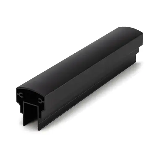 X1 Arrowhead Series Top Rail - 2" x 1-3/4" - 241" Stock Length - Matte Black