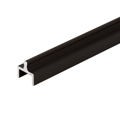 Aluminum Single Bottom Rail- Dark Black/Bronze Anodized  60" Length - pack of 5